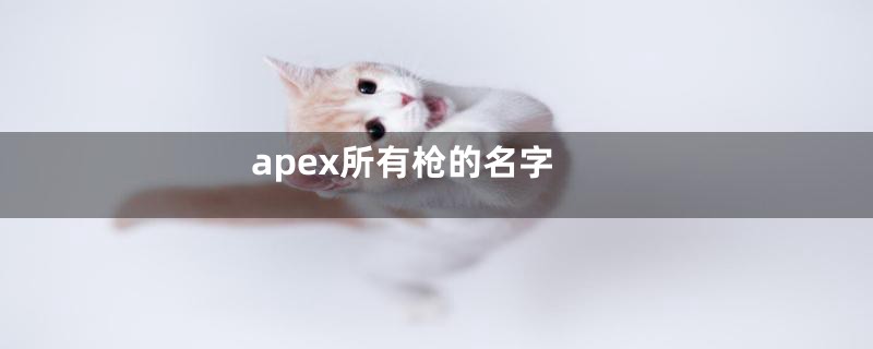 apex所有枪的名字