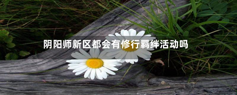 阴阳师新区都会有修行羁绊活动吗