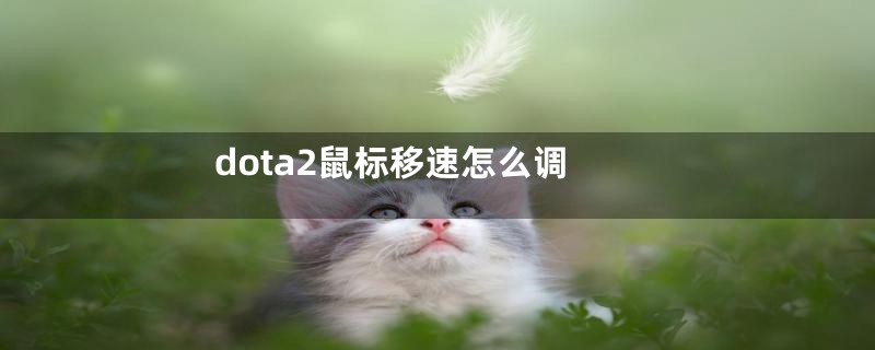 dota2鼠标移速怎么调