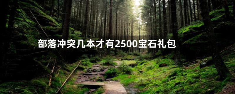 部落冲突几本才有2500宝石礼包