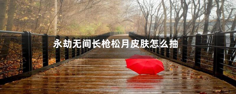 永劫无间长枪松月皮肤怎么抽