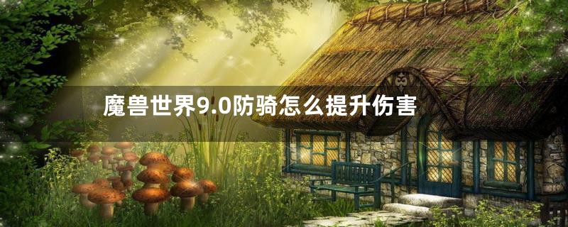 魔兽世界9.0防骑怎么提升伤害