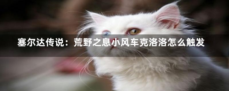 塞尔达传说：荒野之息小风车克洛洛怎么触发