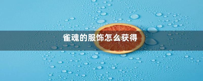 雀魂的服饰怎么获得