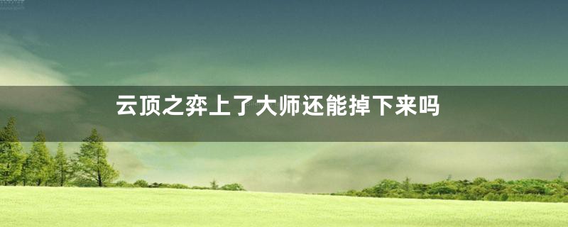 云顶之弈上了大师还能掉下来吗