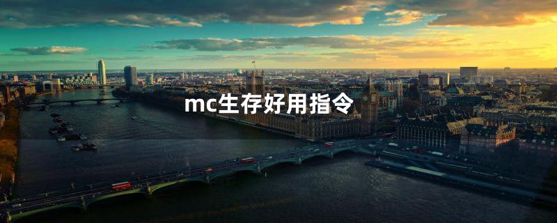 mc生存好用指令