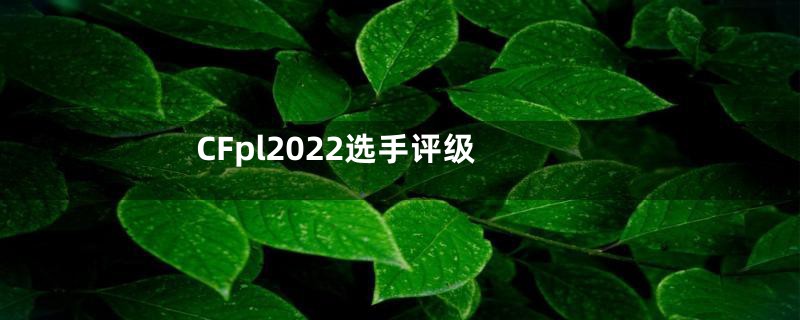 CFpl2022选手评级