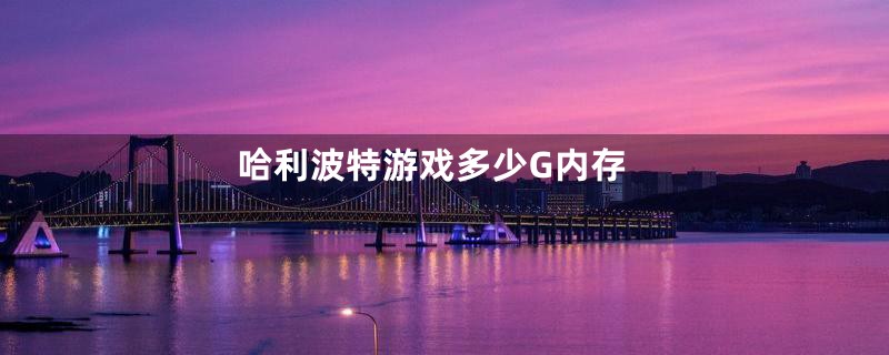 哈利波特游戏多少G内存