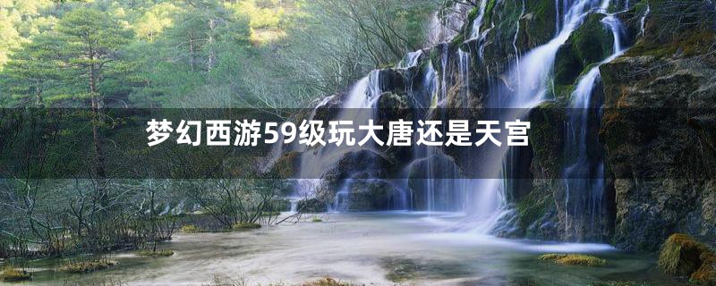 梦幻西游59级玩大唐还是天宫