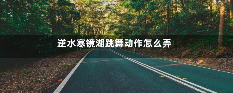 逆水寒镜湖跳舞动作怎么弄