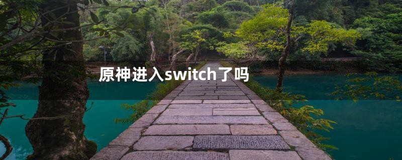 原神进入switch了吗