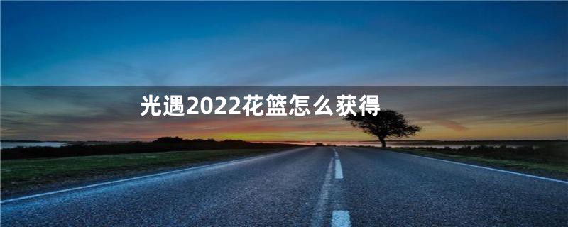 光遇2022花篮怎么获得