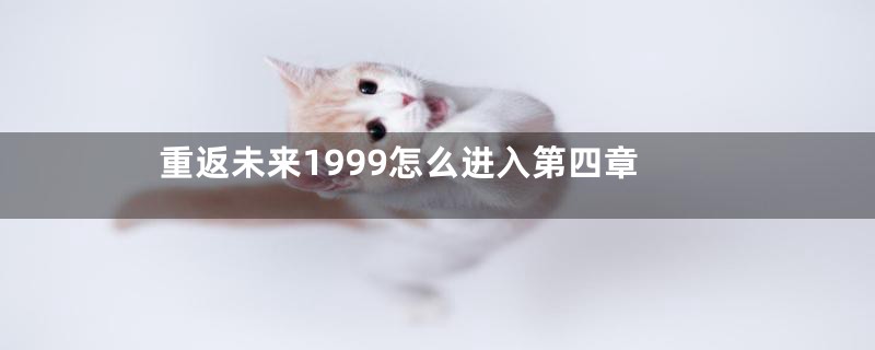 重返未来1999怎么进入第四章