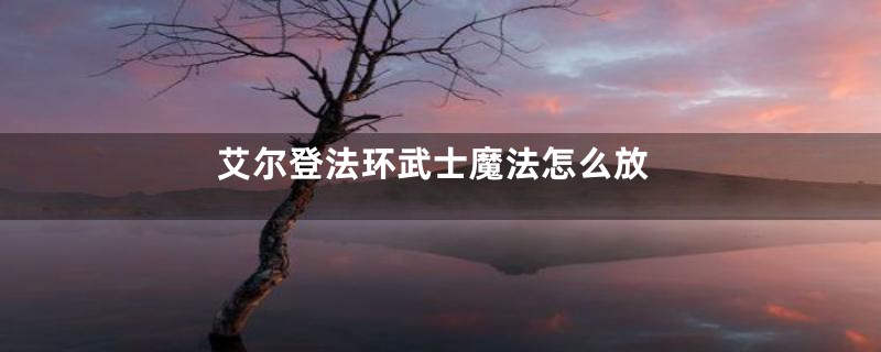 艾尔登法环武士魔法怎么放