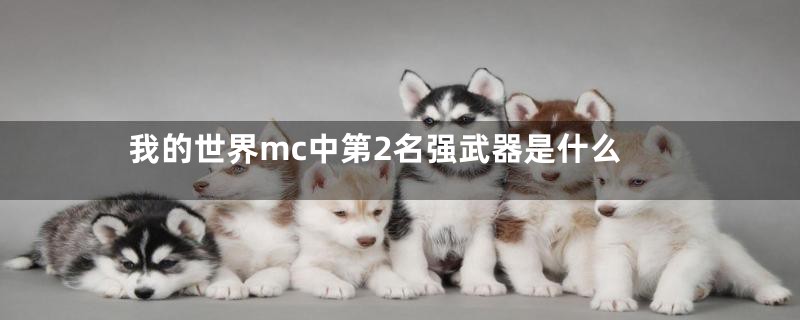 我的世界mc中第2名强武器是什么