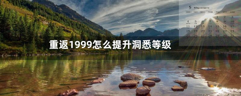 重返1999怎么提升洞悉等级