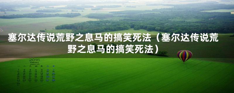 塞尔达传说荒野之息马的搞笑死法（塞尔达传说荒野之息马的搞笑死法）