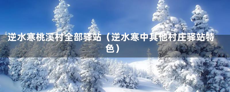 逆水寒桃溪村全部驿站（逆水寒中其他村庄驿站特色）