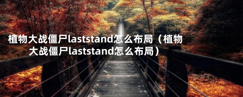 植物大战僵尸laststand怎么布局（植物大战僵尸laststand怎么布局）