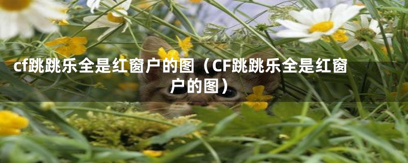 cf跳跳乐全是红窗户的图（CF跳跳乐全是红窗户的图）