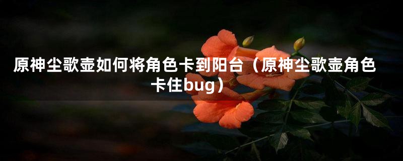 原神尘歌壶如何将角色卡到阳台（原神尘歌壶角色卡住bug）