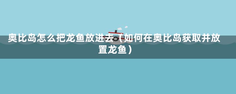 奥比岛怎么把龙鱼放进去（如何在奥比岛获取并放置龙鱼）