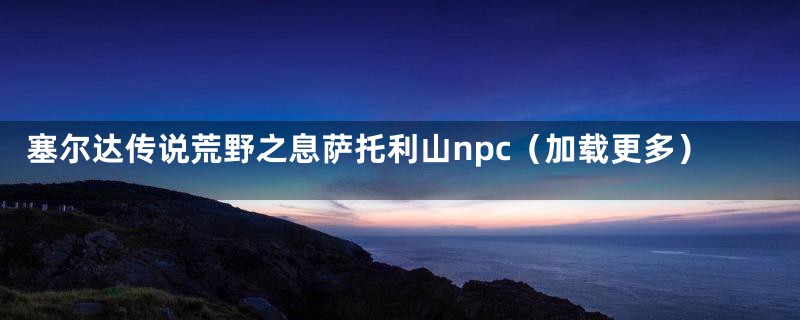 塞尔达传说荒野之息萨托利山npc（加载更多）