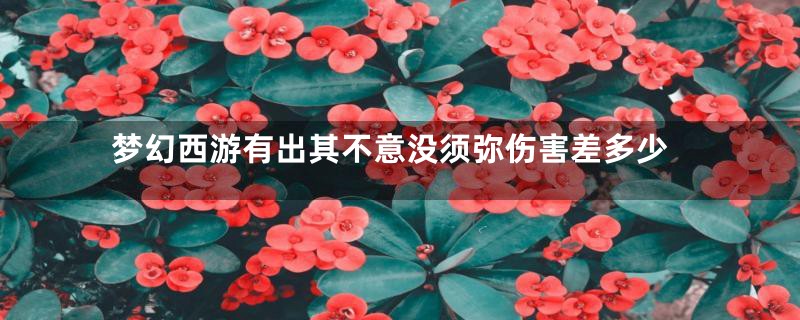 梦幻西游有出其不意没须弥伤害差多少