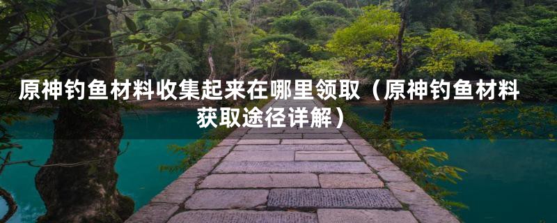 原神钓鱼材料收集起来在哪里领取（原神钓鱼材料获取途径详解）