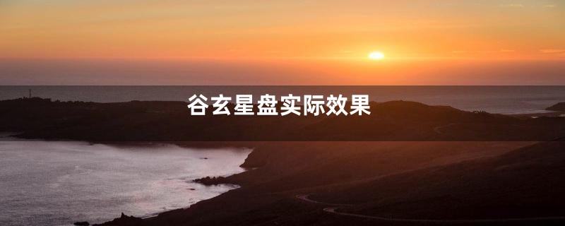 谷玄星盘实际效果