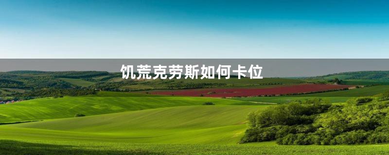 饥荒克劳斯如何卡位