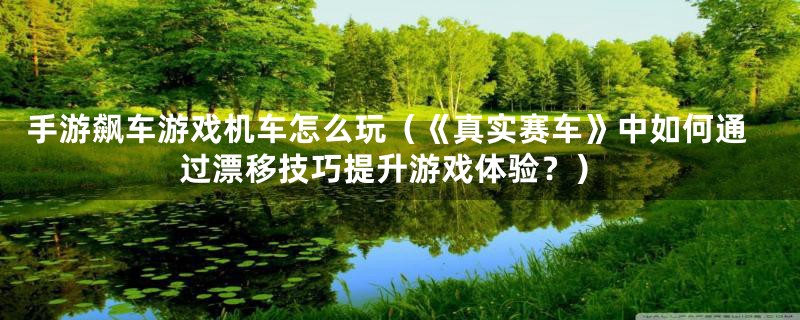 手游飙车游戏机车怎么玩（《真实赛车》中如何通过漂移技巧提升游戏体验？）