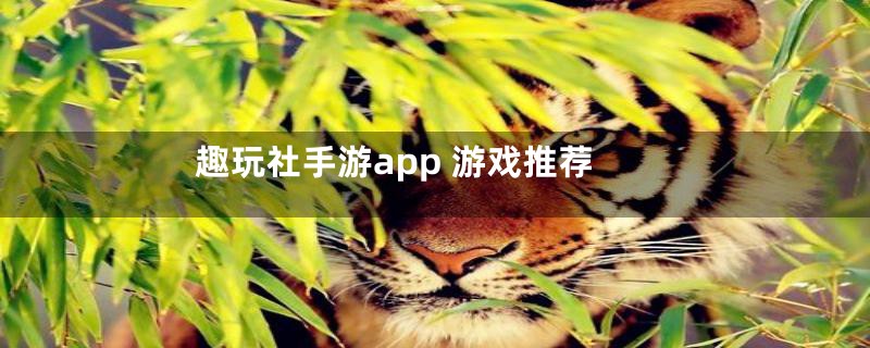 趣玩社手游app 游戏推荐