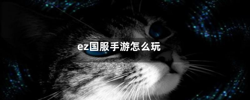 ez国服手游怎么玩