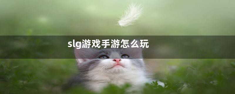 slg游戏手游怎么玩