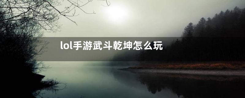 lol手游武斗乾坤怎么玩