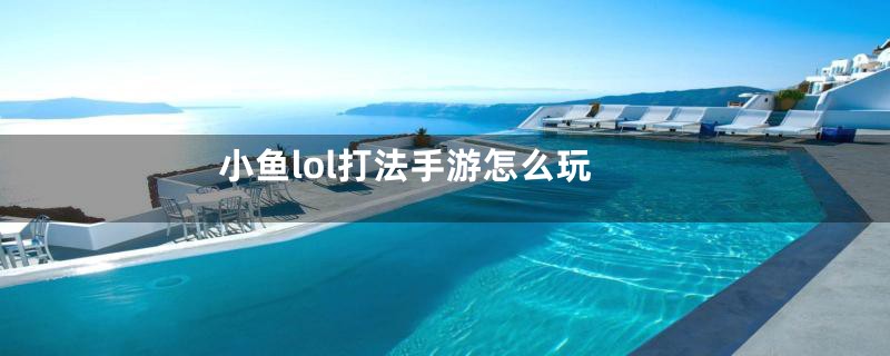 小鱼lol打法手游怎么玩