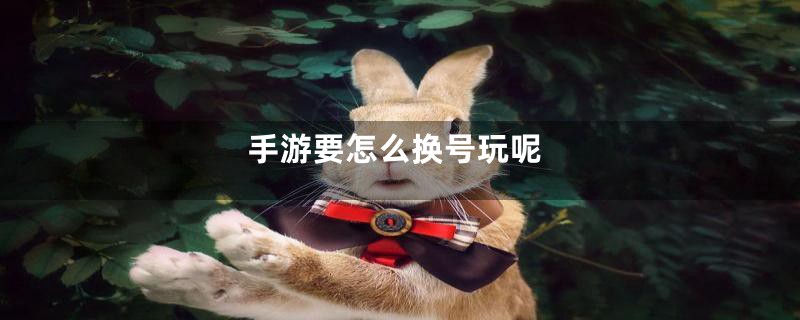 手游要怎么换号玩呢