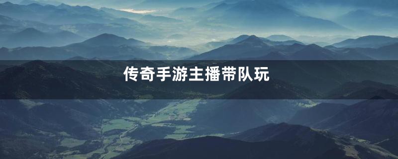 传奇手游主播带队玩