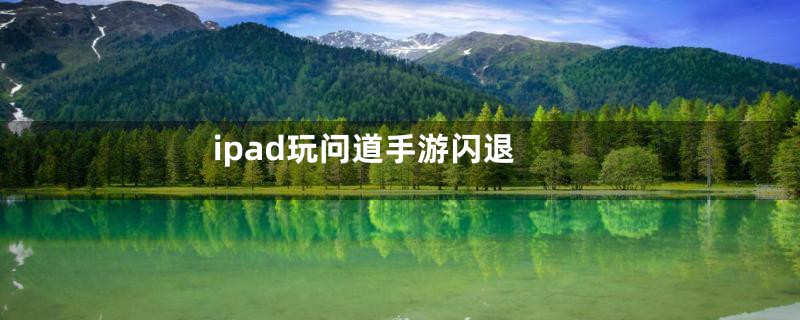 ipad玩问道手游闪退