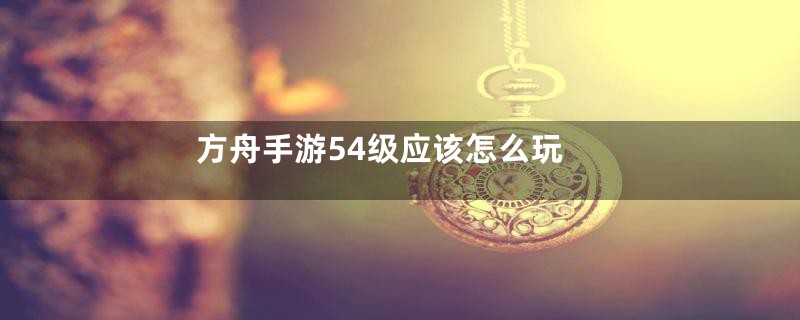 方舟手游54级应该怎么玩