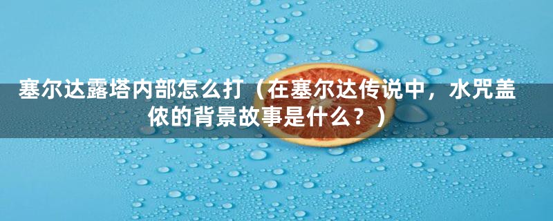 塞尔达露塔内部怎么打（在塞尔达传说中，水咒盖侬的背景故事是什么？）