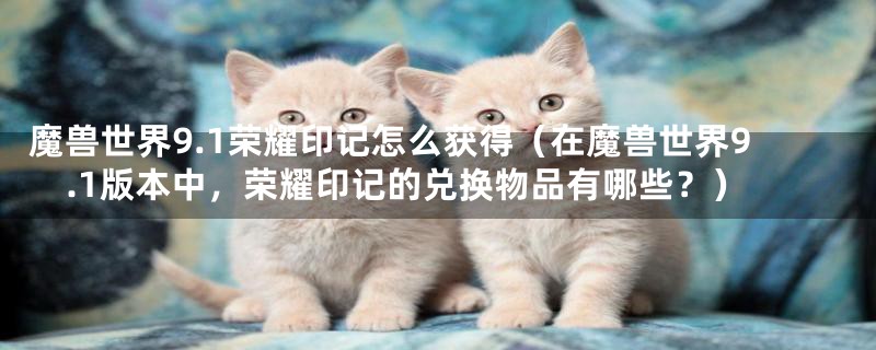 魔兽世界9.1荣耀印记怎么获得（在魔兽世界9.1版本中，荣耀印记的兑换物品有哪些？）