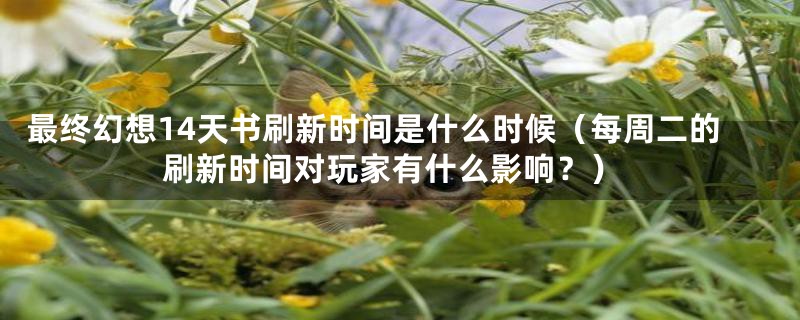 最终幻想14天书刷新时间是什么时候（每周二的刷新时间对玩家有什么影响？）