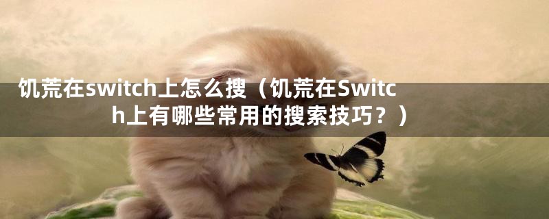 饥荒在switch上怎么搜（饥荒在Switch上有哪些常用的搜索技巧？）