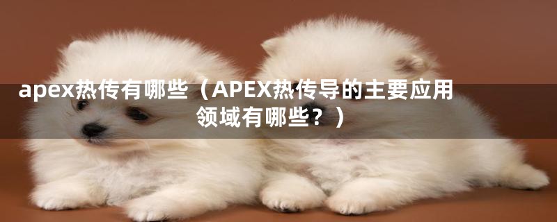 apex热传有哪些（APEX热传导的主要应用领域有哪些？）