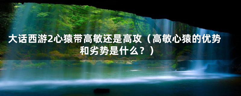 大话西游2心猿带高敏还是高攻（高敏心猿的优势和劣势是什么？）