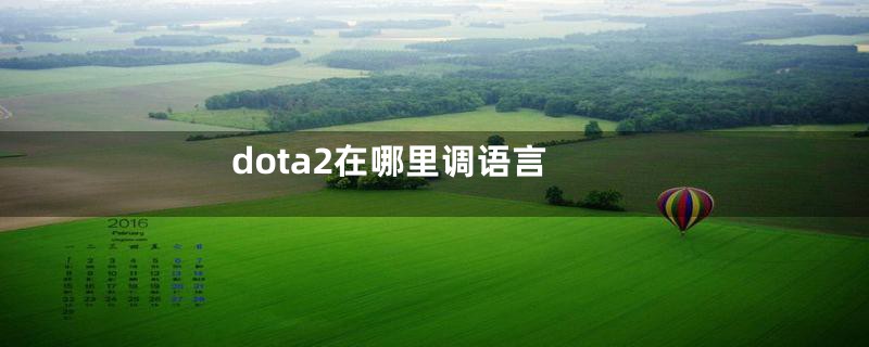 dota2在哪里调语言