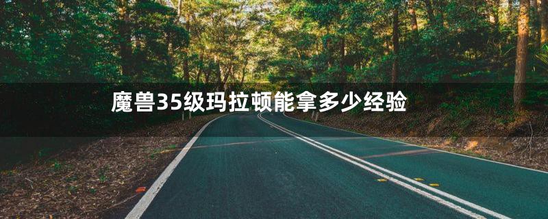 魔兽35级玛拉顿能拿多少经验