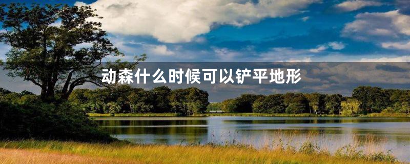 动森什么时候可以铲平地形